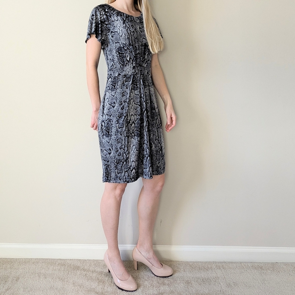 BCBG Maxazria Snakeskin Dress Size S